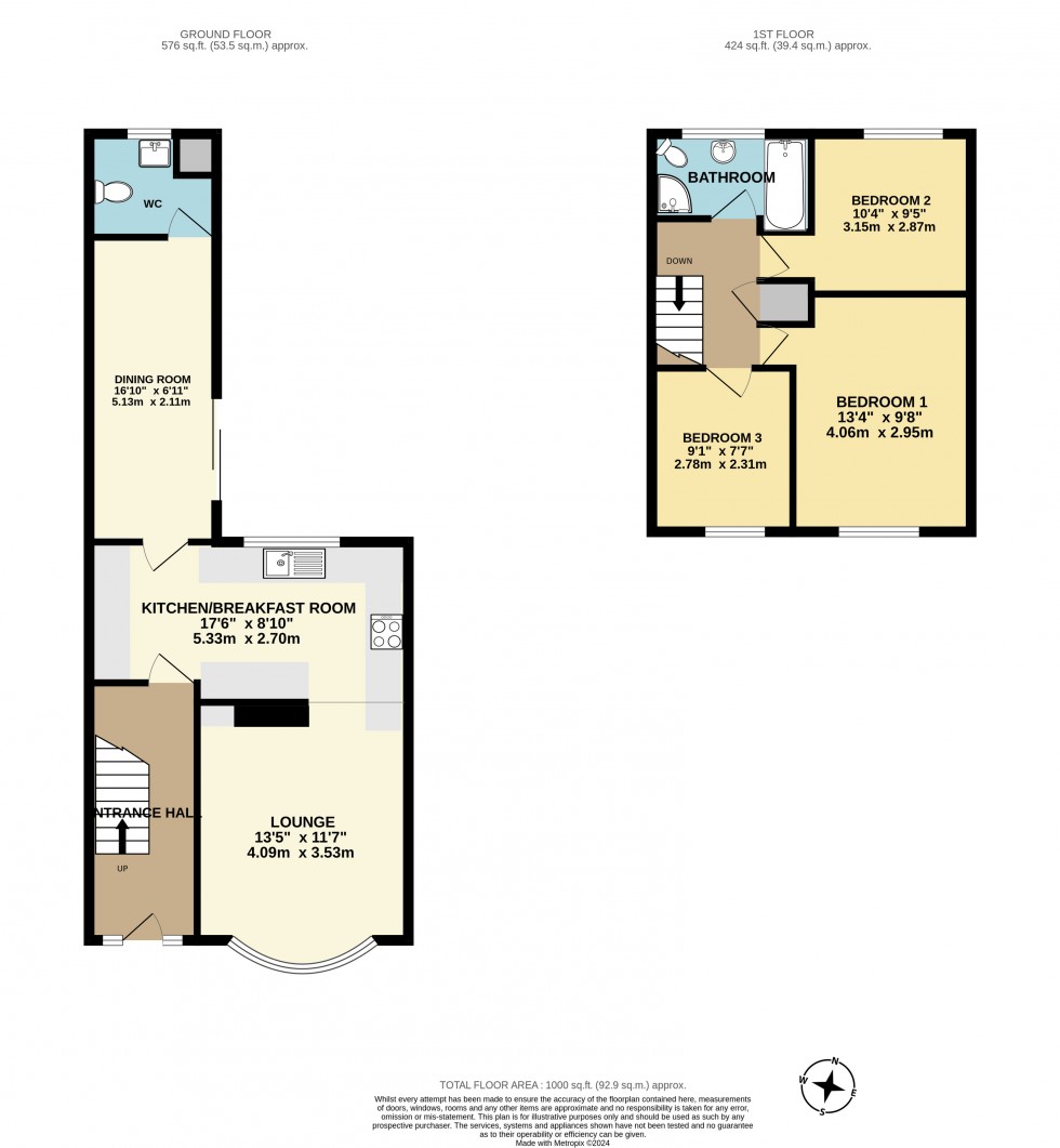 Floorplan for Edenbridge, Kent