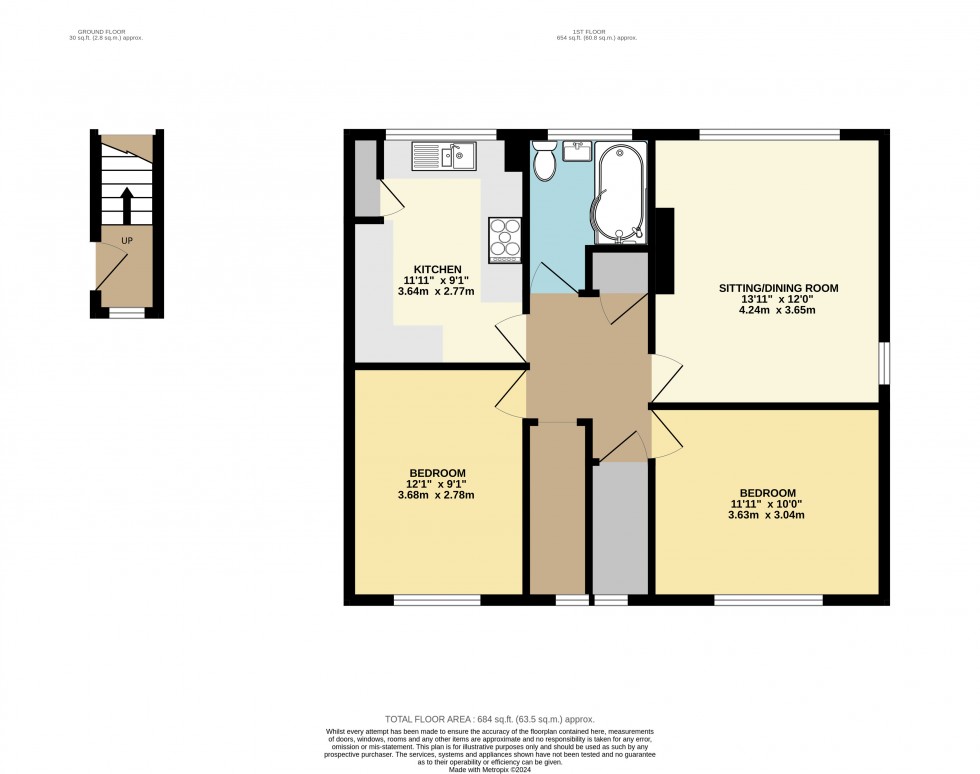 Floorplan for Station Approach, Edenbridge, Kent