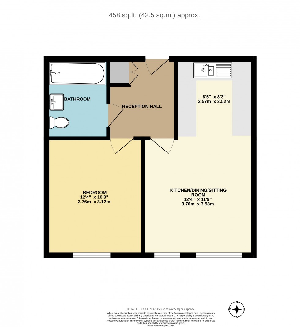 Floorplan for Caxton Close, Edenbridge, Kent