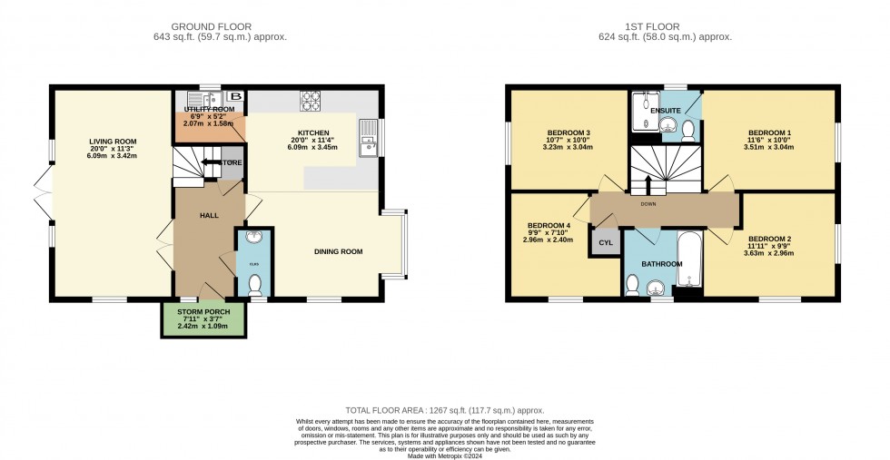 Floorplan for Edenbridge, Kent