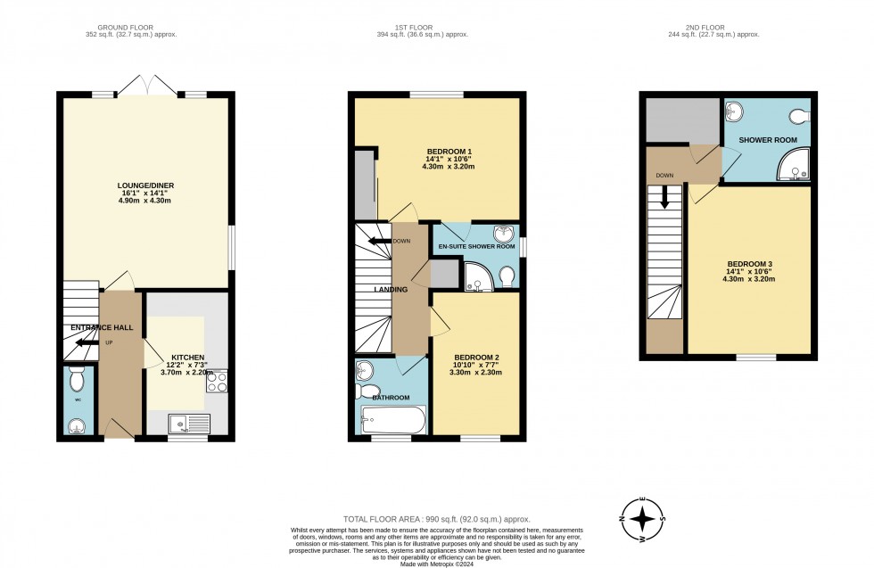 Floorplan for Edenbridge, Kent