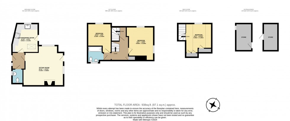 Floorplan for Cowden, Kent