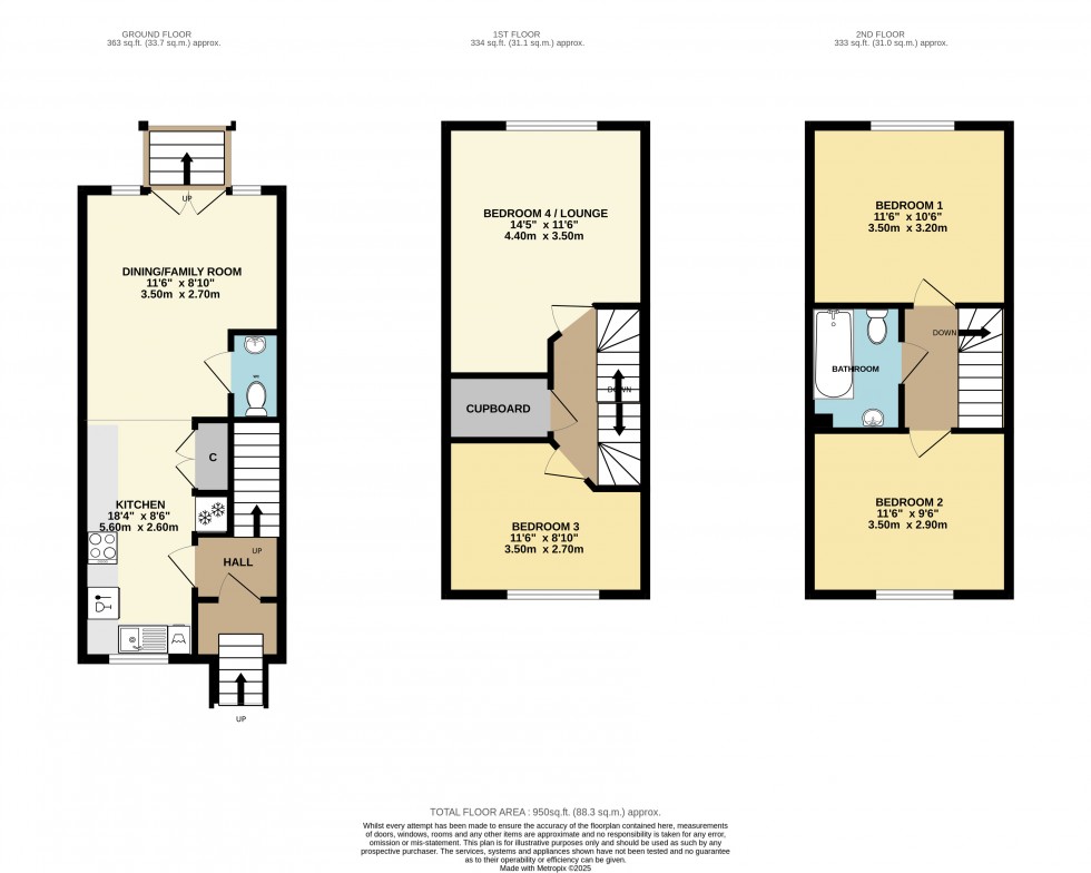 Floorplan for Tekram Place, Edenbridge, Kent